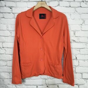Robe‎ Di Kappa Women's Blazer Jacket Size XL Orange Rare 3 Button Robe Giovani